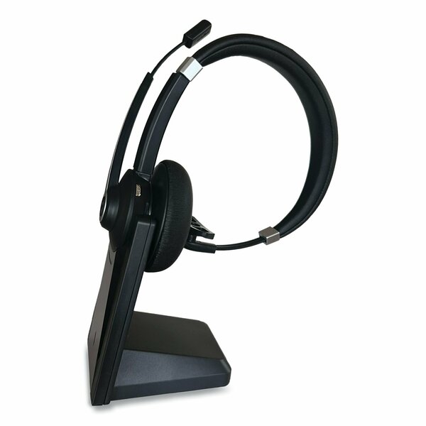 Innovera Monaural Over The Head Bluetooth Headset, Black/Silver 70002